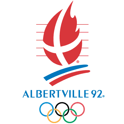 Albertville 1992 logo - Zimowe Igrzyska Olimpijskie - ALBERTVILLE / COURCHEVEL 1992 (skocznia duża indywidualnie)