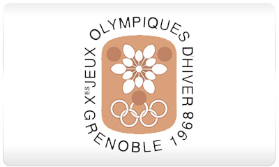 Grenoble 1968 logo - Zimowe Igrzyska Olimpijskie - GRENOBLE 1968 (skocznia duża indywidualnie)