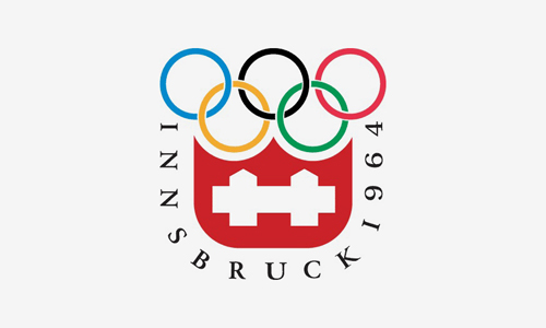 Innsbruck 1964 logo - Zimowe Igrzyska Olimpijskie - INNSBRUCK 1964 (skocznia duża indywidualnie)