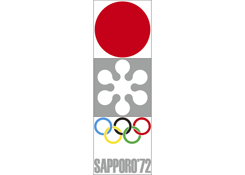 sapporo 1972 logo - Zimowe Igrzyska Olimpijskie - SAPPORO 1972 (skocznia duża indywidualnie)