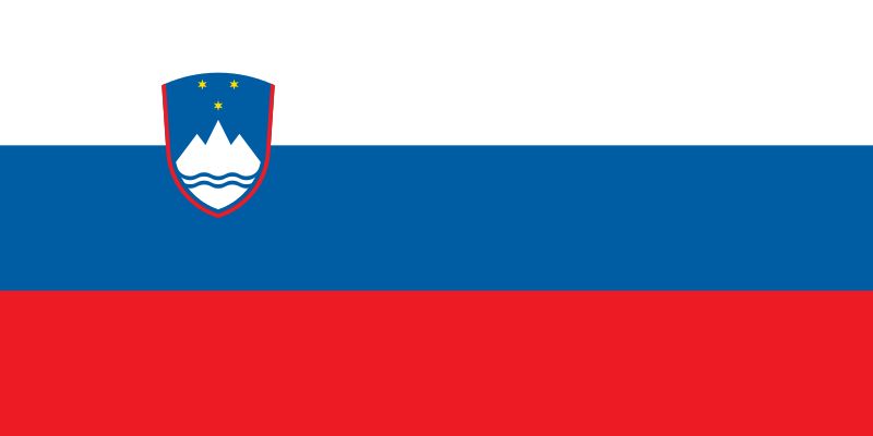 Slowenia Flaga - KADRY NARODOWE KOBIET