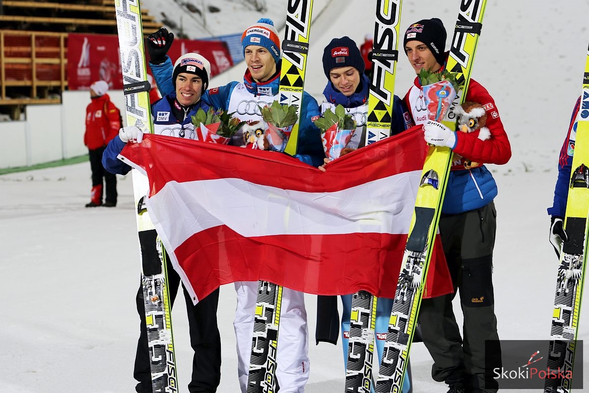 Austria Falun.2015 - Czterech Austriaków poskacze w Wiśle