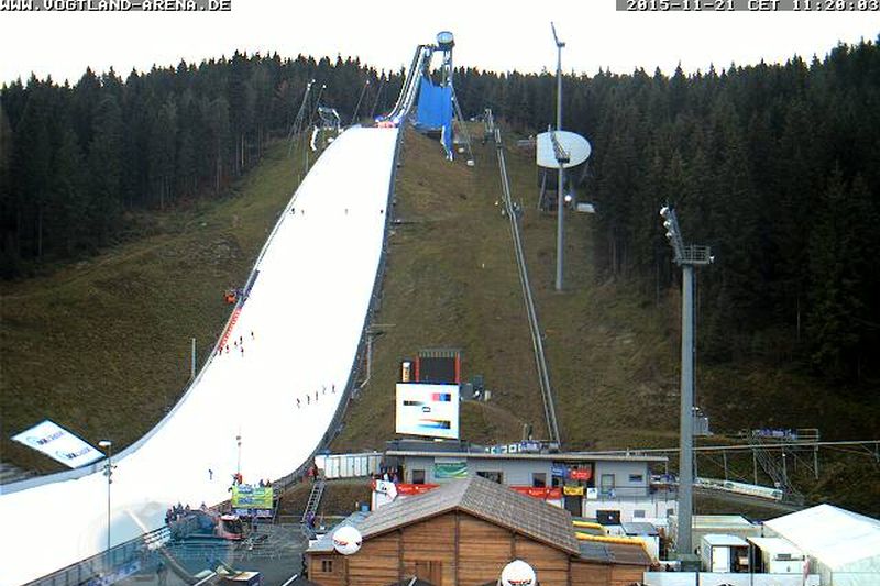 Klingenthal 21.11.15 - Skocznia w Klingenthal gotowa do otwarcia Pucharu Świata