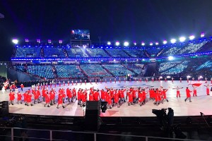 Zimowe.Igrzyska.Olimpijskie.PyeongChang2018 fot.MB ceremonia.otwarcia1 300x200 - XXIII Zimowe Igrzyska Olimpijskie otwarte, legendy skoków w roli chorążych!