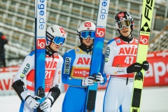Czołowa trójka konkursu (od lewej: M.Lindvik, H.E.Granerud, R.Johansson), fot. Evgeniy Votintcev / Nizhny Tagil FIS Ski Jumping World Cup